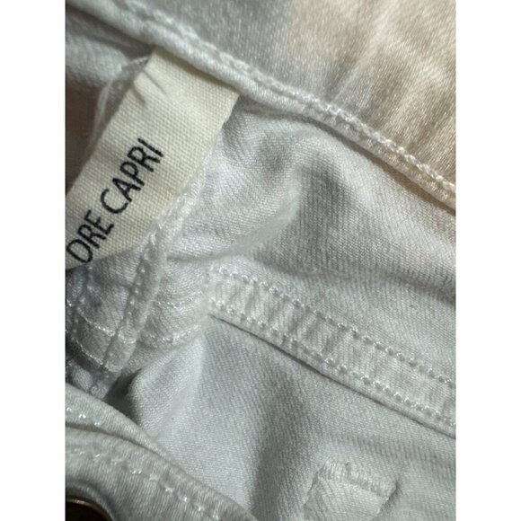 Rag & Bone White Dre Capri Distressed Jeans Size 32 - Picture 4 of 5